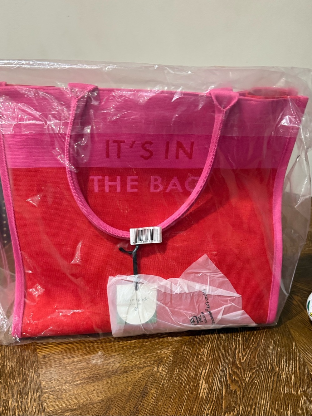kate spade Pink and Red "It's In The Bag" Tote